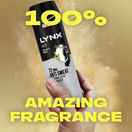Lynx Gold Anti White Marks 72Hrs Protection Antiperspirant 150Ml Vanilla And Oud Wood - Image 3