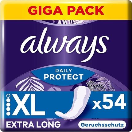 Always Dailies Long Plus Extra Protect Damen Slipeinlagen 54 Binden Fresh Scent Breathable Flexible