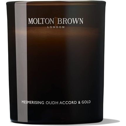 Molton Brown Mesmerising Oudh Accord & Gold Signature Scented Single Wick Candle 190G - Image 3