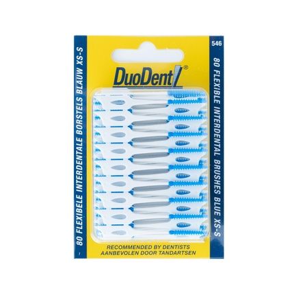 Duodent Interdental Flexible Brush Xs-S Blue