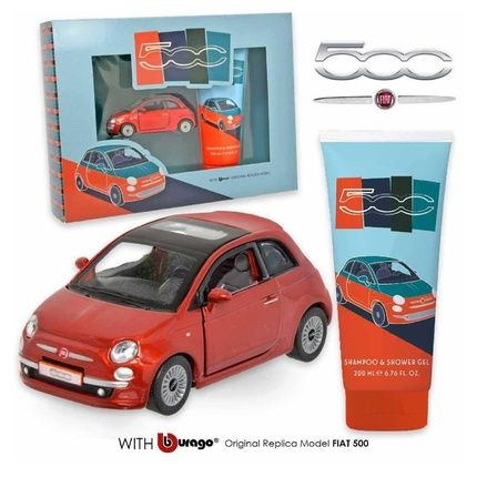 Fiat 2024 500 Kids Bath 200 Milliliters + Fiat 500 Model