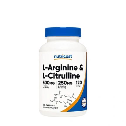Nutricost Larginine Lcitrulline Complex Capsules 120 Count
