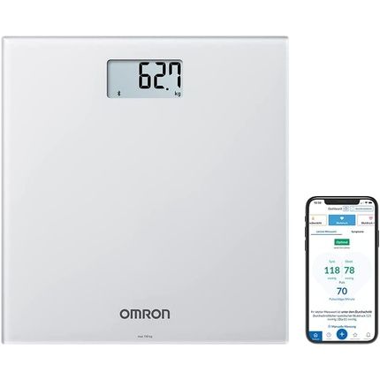 Omron Hn300T2 Intelli It Smart Bathroom Scales For Body Weight With Bluetooth Compatibility Grey
