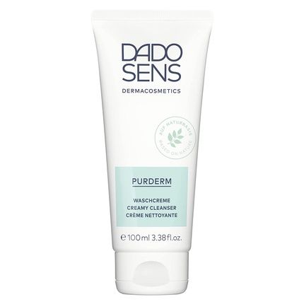 Dado Sens Purderm Cleansing Cream 100Ml For Gentle Deep Cleansing Of Impure Skin - Suitable For Sensitive Skin - Therapy Support For Acne And Late Acne