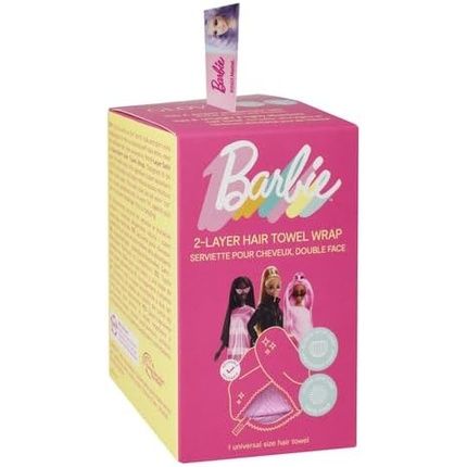 Barbie Glov Double-Sided Hair Towel Sport Satin And Absorbent Hair Turban Satin Hair Cap For Night Hair Sleep Cap And Sport Hair Turban Quick-Drying Microfiber Zigzag - Image 3