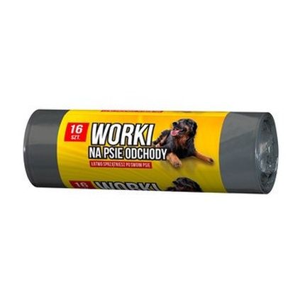 Sarantis Dog Waste Bags Black - Pack Of 16
