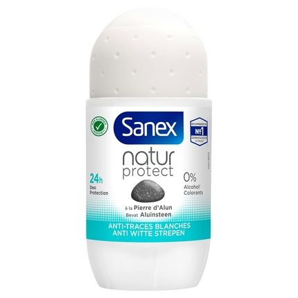 Sanex Deodorant Roll-On Natural Protection Antistain 50Ml
