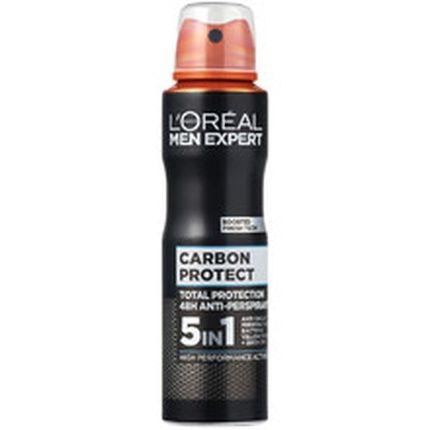 L'Oral Paris Men Expert Carbon Protect Deodorant Spray 150Ml 5In1 Antiperspirant For Men