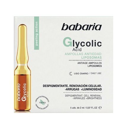 Babaria Glycolic Acid Cell Renewal Ampoules 5 X 2Ml - Image 3