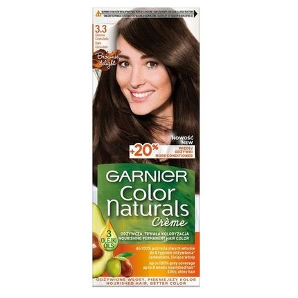 Color Naturals Cream Hair Coloring Cream 3.3 Dark Chocolate