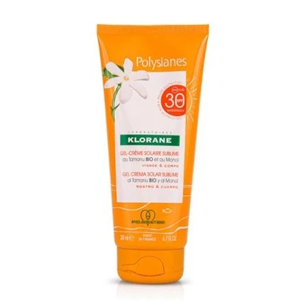 Klorane Tamanu Bio And Monoi Solar Gelcream Spf 30 For Face And Body 200Ml