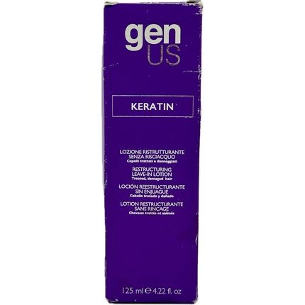 Keratin Restructuring Leave-In Lotion For Treated And Damaged Hair