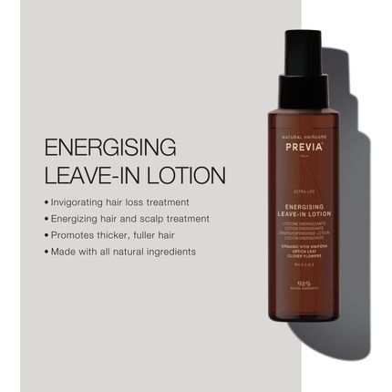 Previa Organic Vitis Vinifera Meristem Cell Energising Leave In Lotion Scalp Care 100Ml