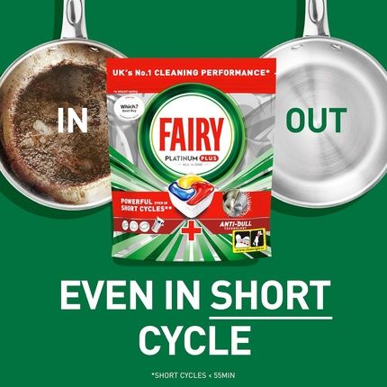 Fairy Platinum Plus Dishwasher Tablets 59 With Lemon Antidull Technology - Image 3