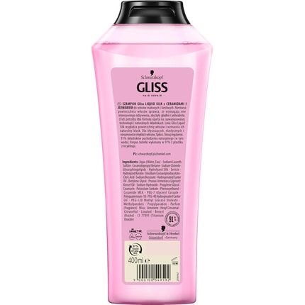 Schwarzkopf Gliss Liquid Silk Shampoo For Dull And Brittle Hair 400Ml