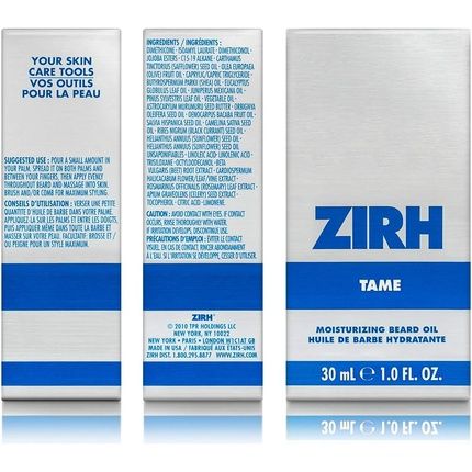 Zirh Tame Moisturizing Beard Oil 30Ml