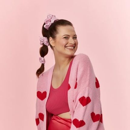 Barbie Glov Hair Scrunchies For Girls Satin Scrunchie Hair Bands Zigzag