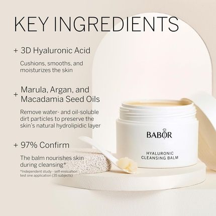 Babor Hyaluronic Cleansing Balm For Sensitive Skin Deep-Acting Facial Cleanser - Image 3