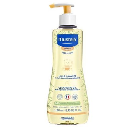 Mustela Cleansing Oil For Dry Skin 500Ml Gentle Bath Oil For Babies - Image 3