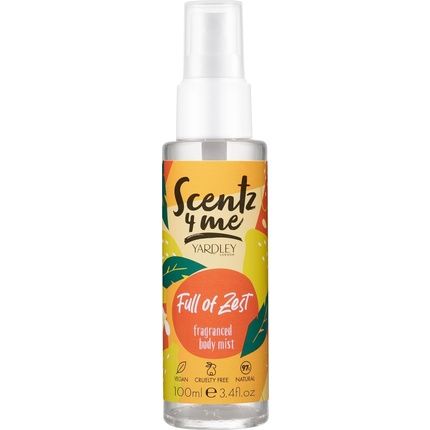 Yardley Scentz 4 Me Full Of Zest Body Mist 100Ml