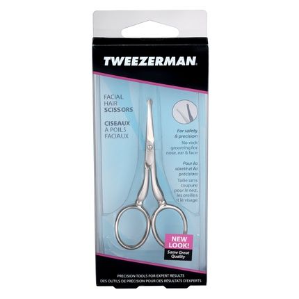 Tweezerman Facial Hair Scissors - Precision Grooming Tool