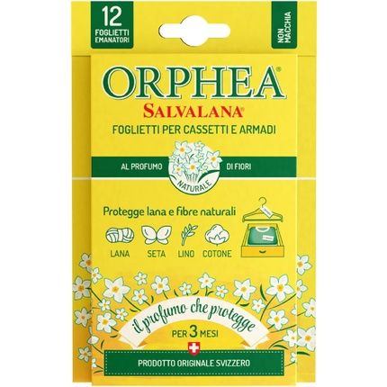 Orphea Salvalana Notes For Drawers And Cabinets - Protects Wool And Most Precious Garments - Natural Scent Of Flowers 9.75G
