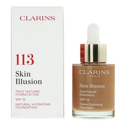 Clarins Skin Illusion Natural Hydrating Foundation Spf 15 113 Chestnut 30Ml - Image 4
