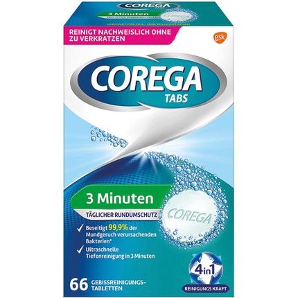 Corega Corega Tabs 3 Minute 66 Bit Cleaning Tablets