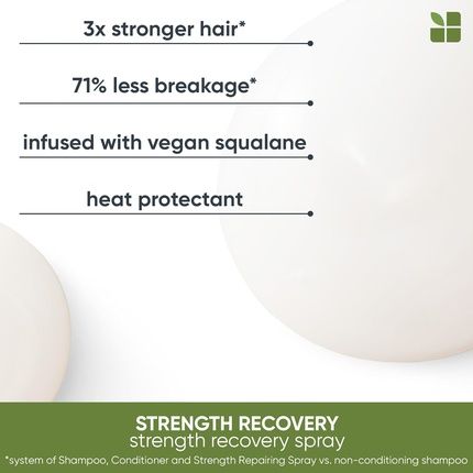 Biolage Professional Strength Recovery Heat Protection Spray Infused With Vegan Ingredients - Image 3