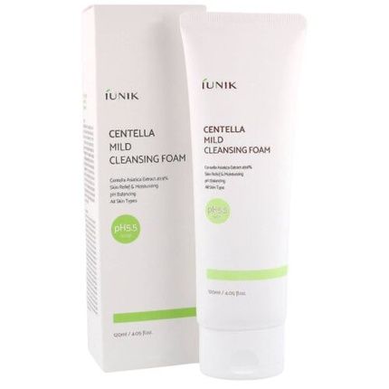 Iunik Centella Mild Cleansing Foam 120Ml Facial Cleanser