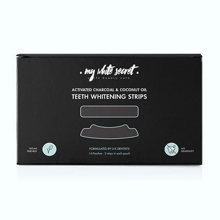 My White Secret Whitening Strips With Activated Charcoal And Coconut Oil 14 Pairs
