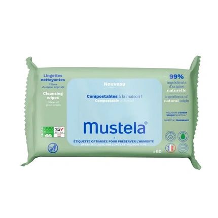 Mustela Mustela Cleansing Wipes With Avocado 60 Units