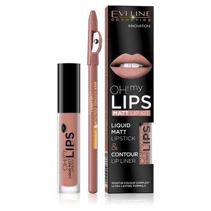 Eveline Cosmetics Oh! My Lips Matte Liquid Lipstick & Liner