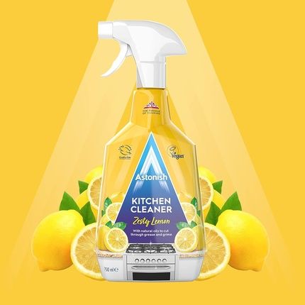 Astonish Kitchen Cleaner Vegan And Cruelty Free Blended With Natural Oils 750Ml Zesty Lemon