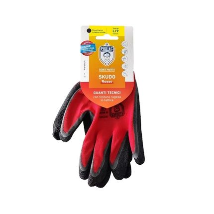 Bericah Dr Protec Skudo Red Protective Gloves Reusable Size L