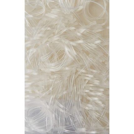 Aa Rubber Hair Elastics Thin Transparent