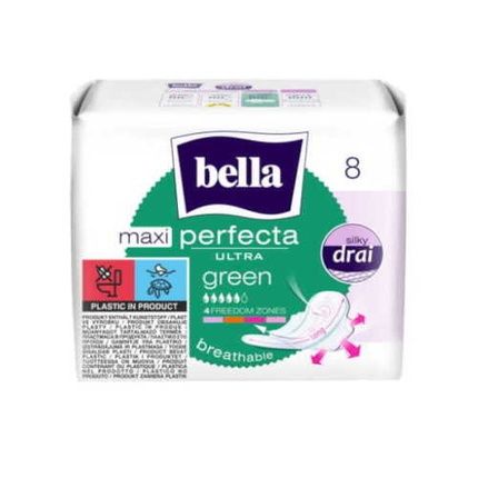 Bella 8Pcs Perfecta Film Pad Ultra Maxi Green