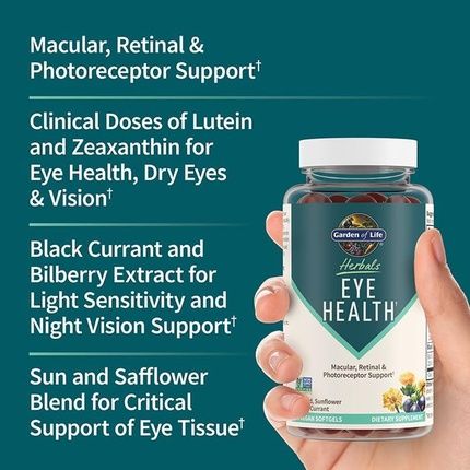 Garden Of Life Herbals Eye Health Supplement With Sunflower And Safflower Oil - Image 3