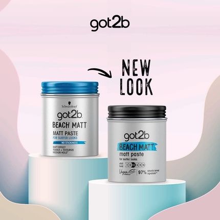 Got2B Beach Matt Medium Hold Hair Paste 100Ml