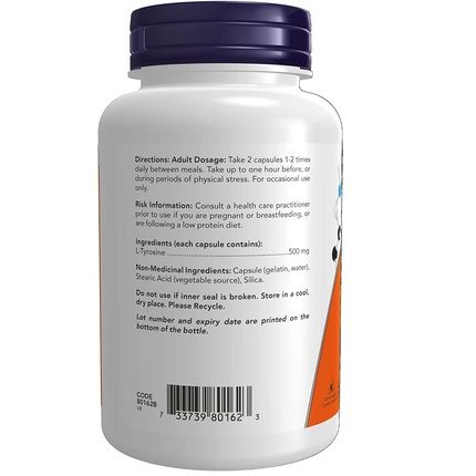 Now Foods L-Tyrosine 500Mg 120 Capsules