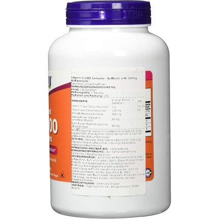 Now Buffered Vitamin C-1000 180 Tablets