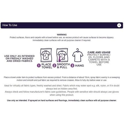 Lenor Crease Release Divine Ruby Jasmine 500Ml Removes Creases Iron