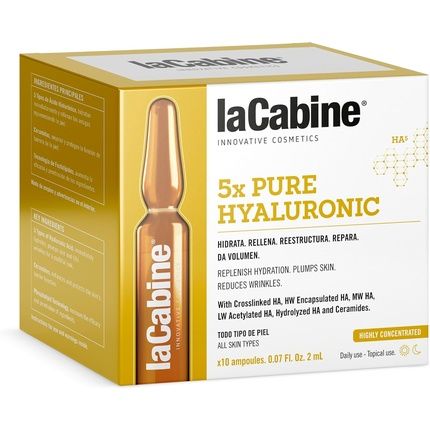 La Cabine Pure Hyaluronic 10 Ampoules 2Ml - Pack Of 5