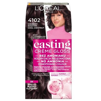 L'Oreal Casting Creme Gloss Hair Color 4102 Cool Chestnut