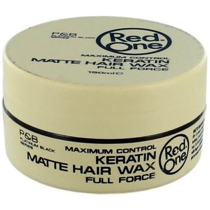 Red One Hair Styling Wax Enriched With Keratin Matte Effect 150Ml