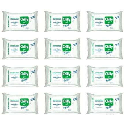 Chilly Pocket Intimate Hygiene Wet Wipes With Gel Formula