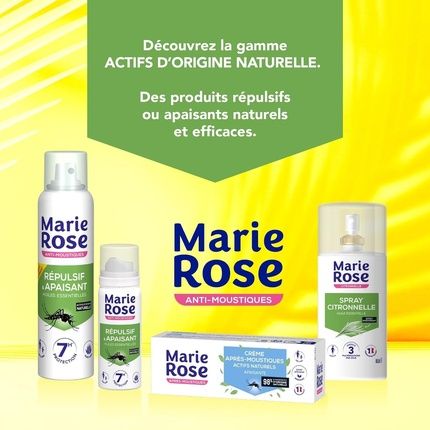 Marie Rose Mosquito Repellent Spray 100Ml - Plant-Based Active Ingredient