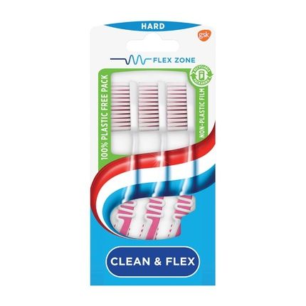 Aquafresh Clean & Flex Hard Trio Toothbrush