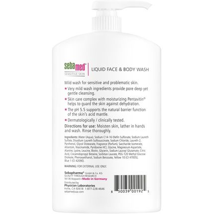 Sebamed Liquid Face & Body Wash 1L