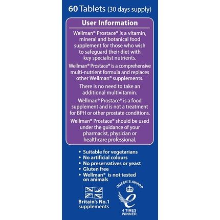 Vitabiotics Wellman Prostace 60 Tablets - Image 3